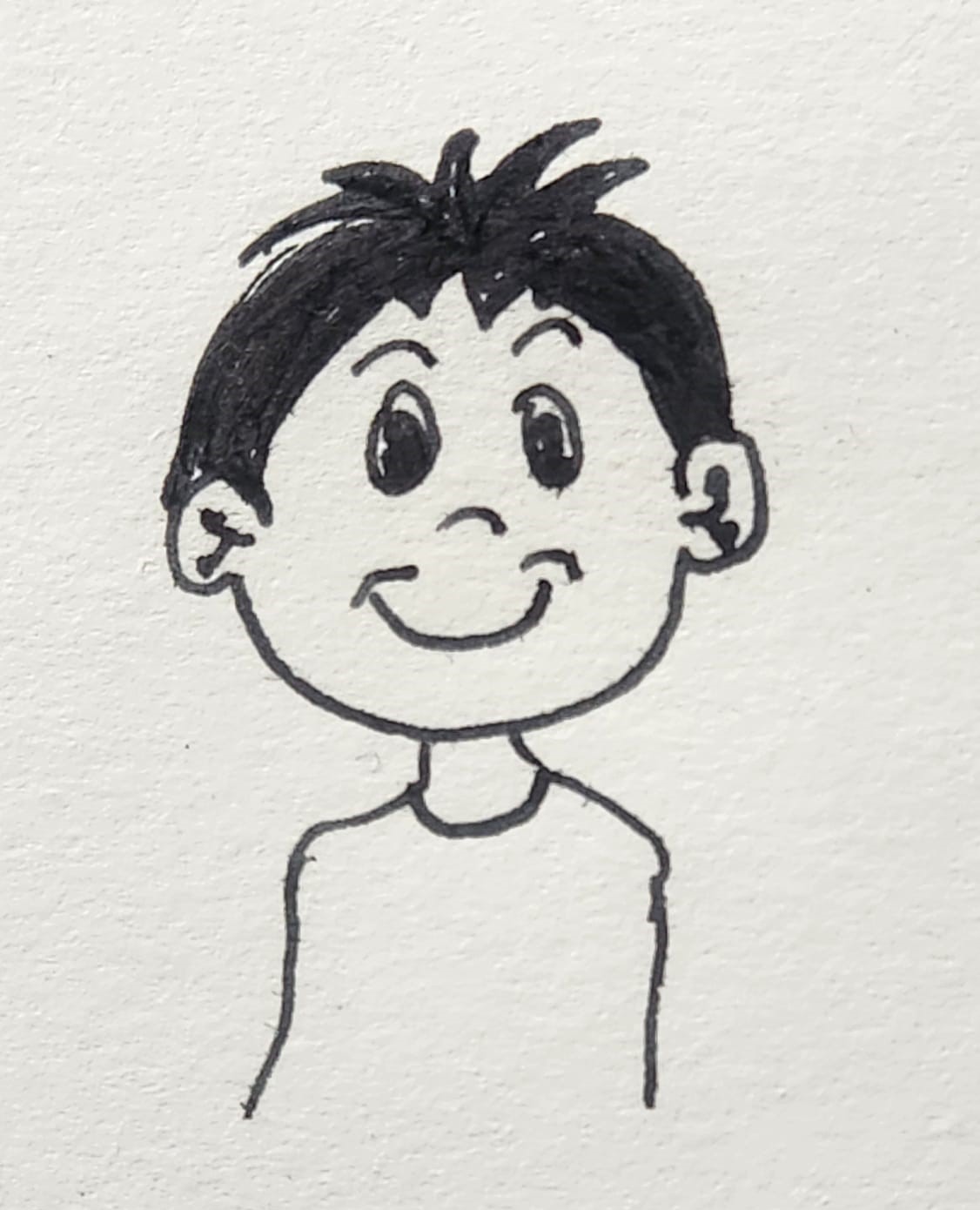 image d'un garçonnet dessiné