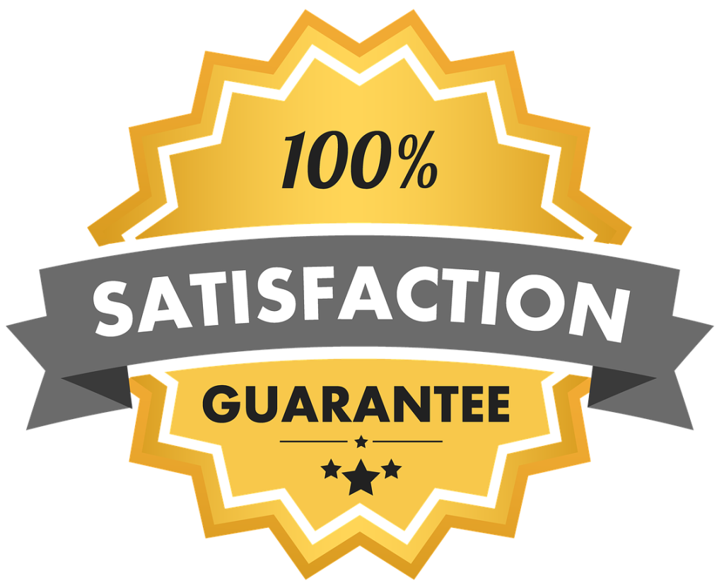 Garantie 100% satisfait !