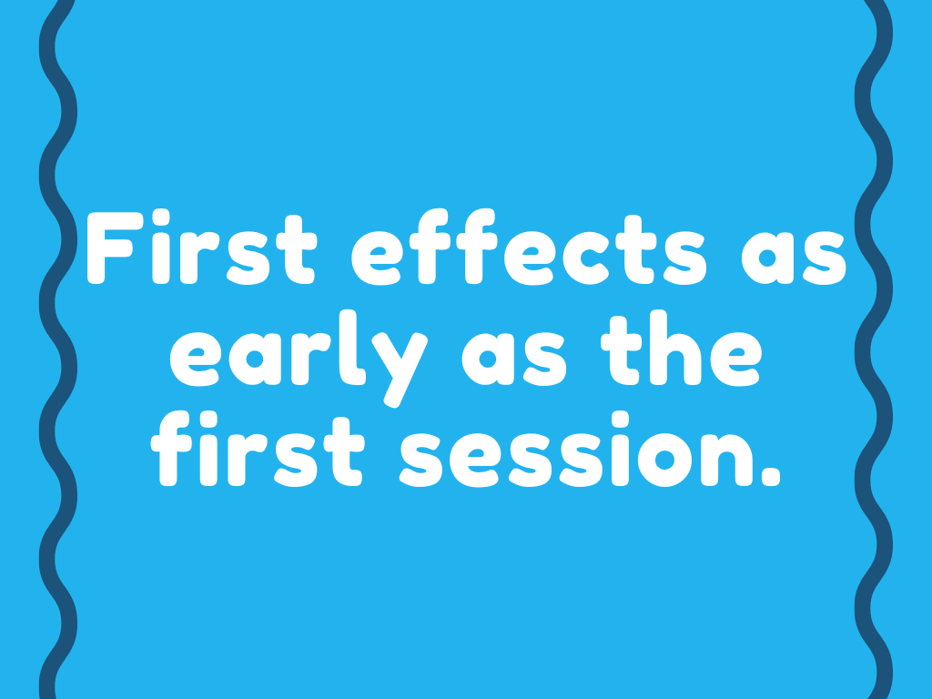 First effects as early as the first sophrology session